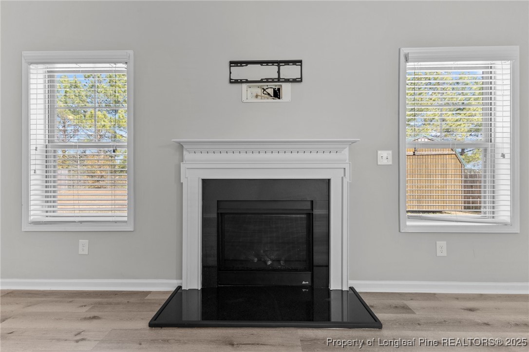 251 Crane Way Bunnlevel, NC 28323 - Photo 23 of 49 a living room with a fireplace and a window
