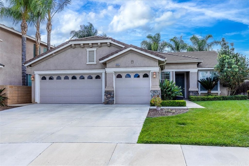36915 Rancho Kiel Road Winchester, CA 92596 - Photo 1 of 1 a front view of a house with a yard and garage