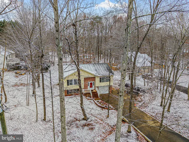 a view of a house with a large tree