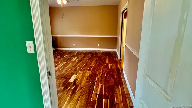 a view of wooden floor