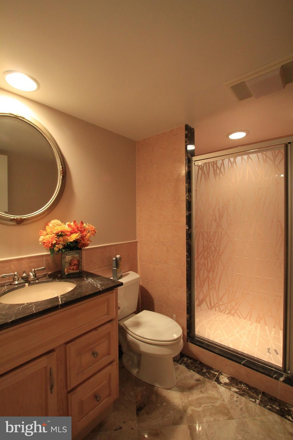 2850 Dunleigh Drive Dunkirk, MD 20754 - Photo 23 of 26 a bathroom with a toilet a sink and a mirror