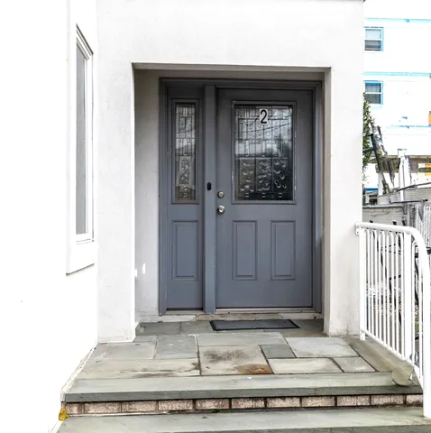 a view of a entryway door of the house