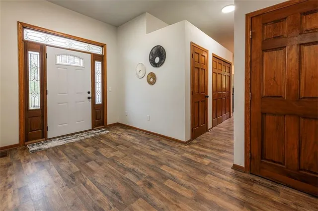 a view of an entryway door