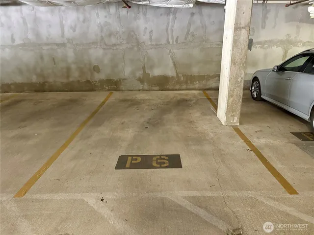 a car parked in front of a building