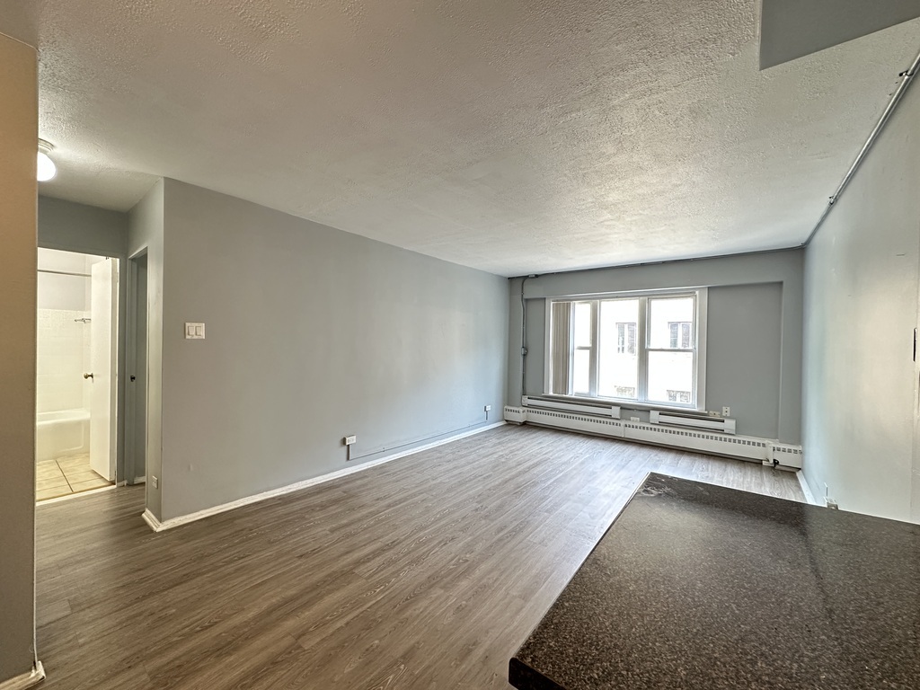 1040 West Hollywood Avenue, Unit 520 Chicago, IL 60660 - Photo 5 of 20 an empty room with wooden floor and windows