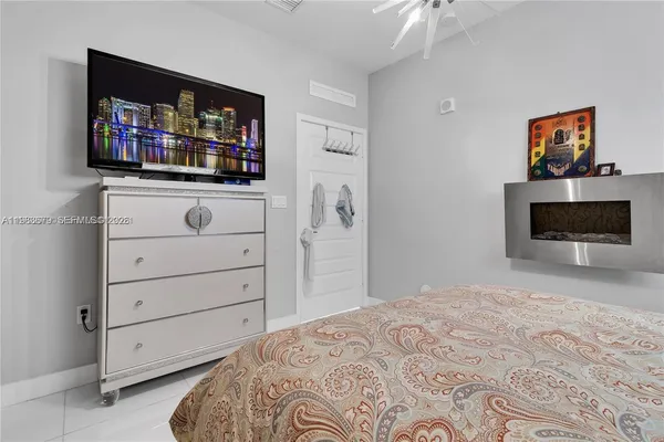 a view of a balcony with city view