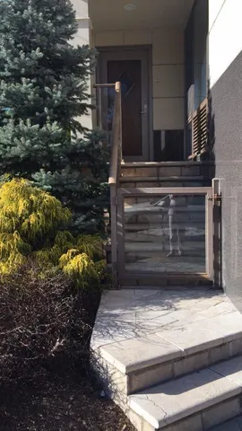 a view of a building with porch