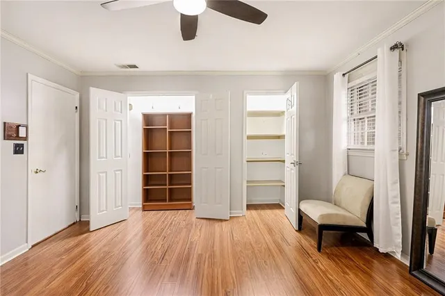 wooden floor and windows in a room