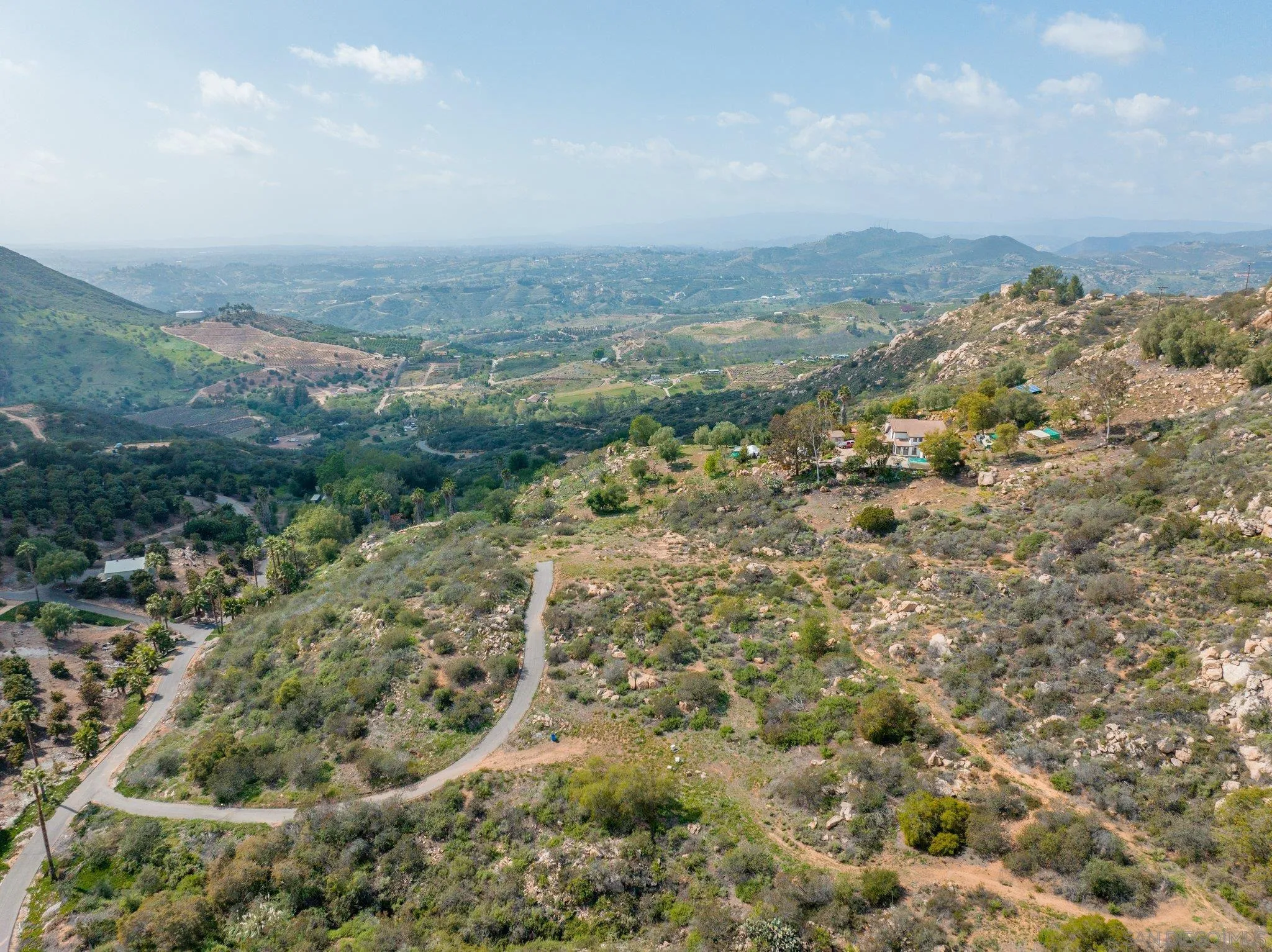 9202 Moon Ridge Road Fallbrook, CA 92028 - Photo 5 of 44 an aerial view of mountain with trees around