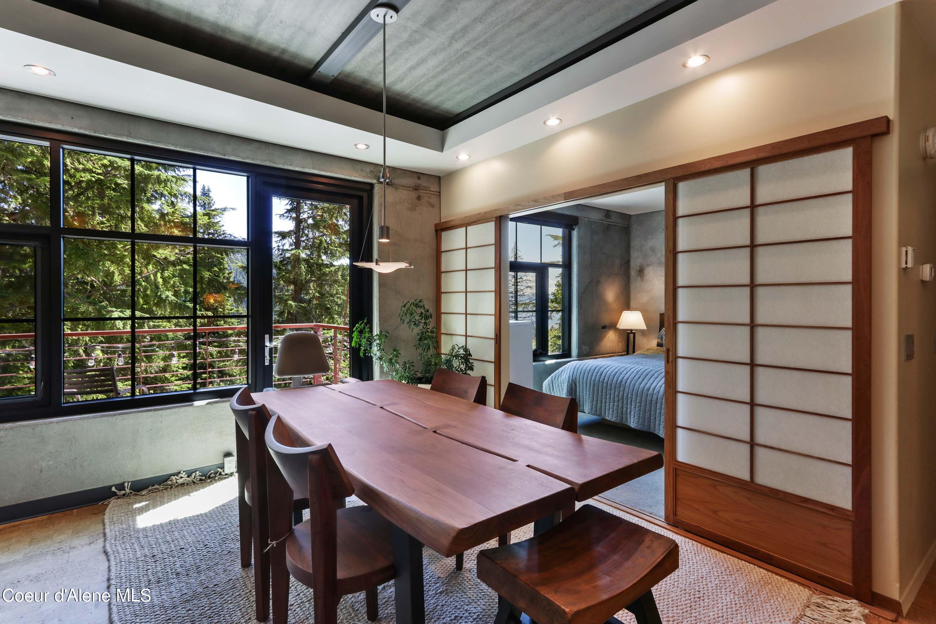 677 Telemark Road, Unit 1 Sandpoint, ID 83864 - Photo 14 of 49 Dining Area to Spare Bedroom and Balcony