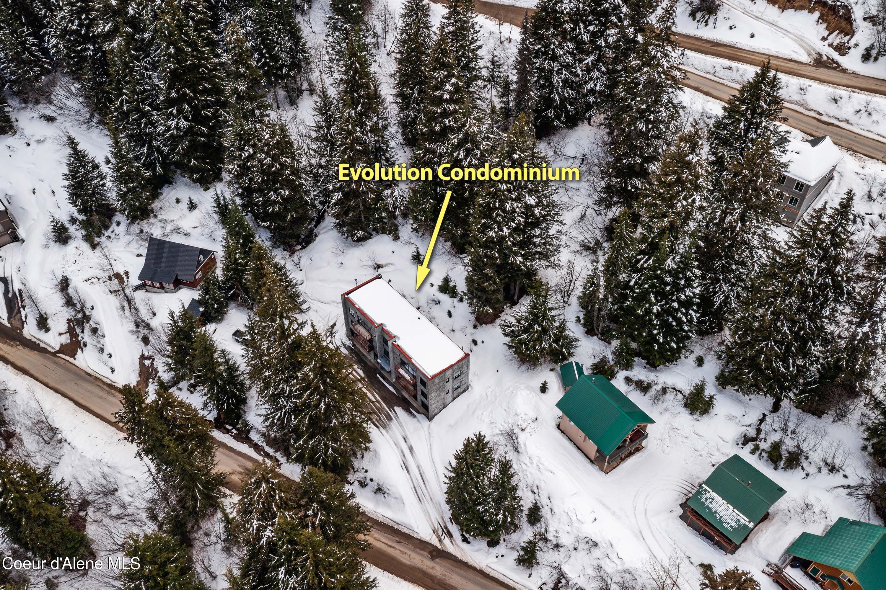677 Telemark Road, Unit 1 Sandpoint, ID 83864 - Photo 47 of 49 Aerial Looking Down