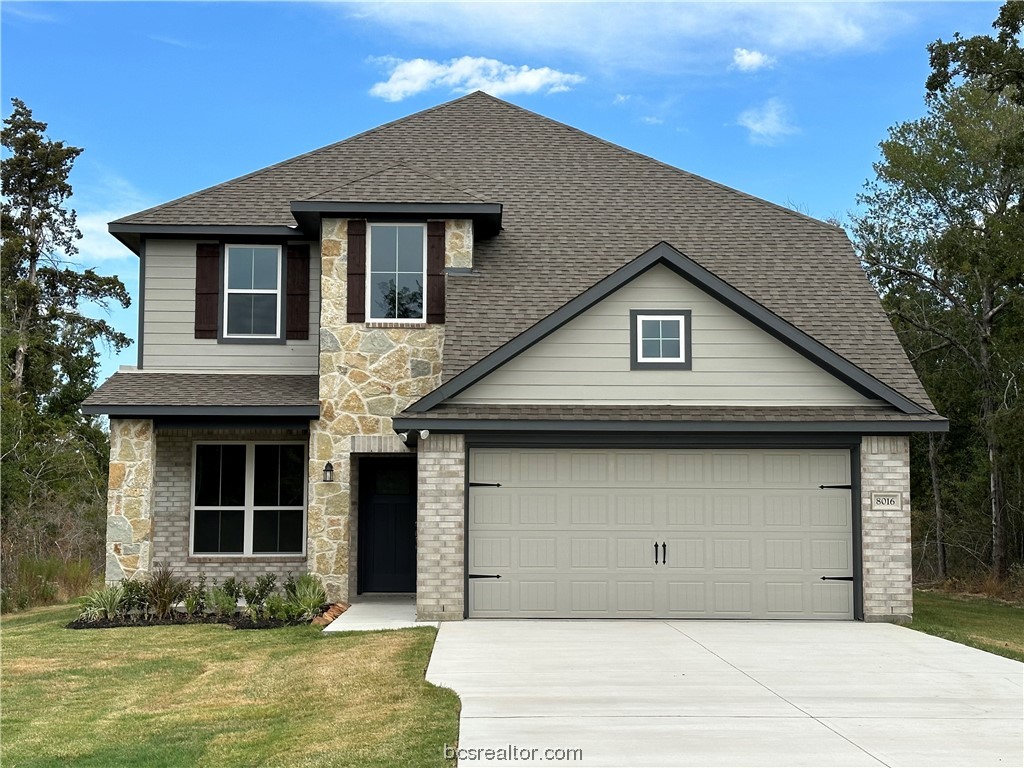 a front view of a house