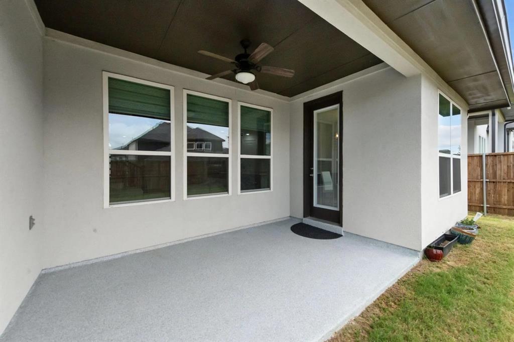 10969 Coastal Violet Road Frisco, TX 75035 - Photo 29 of 30 View of patio featuring a ceiling fan