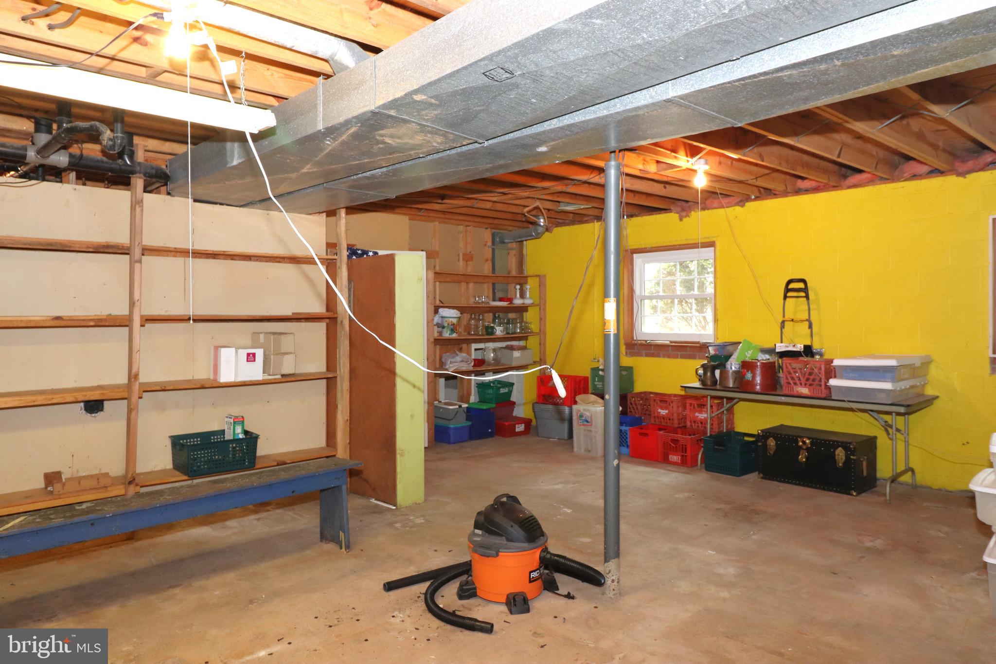 9305 Lees Ridge Road Warrenton, VA 20186 - Photo 23 of 40 Lower level unfinished area storage or finish