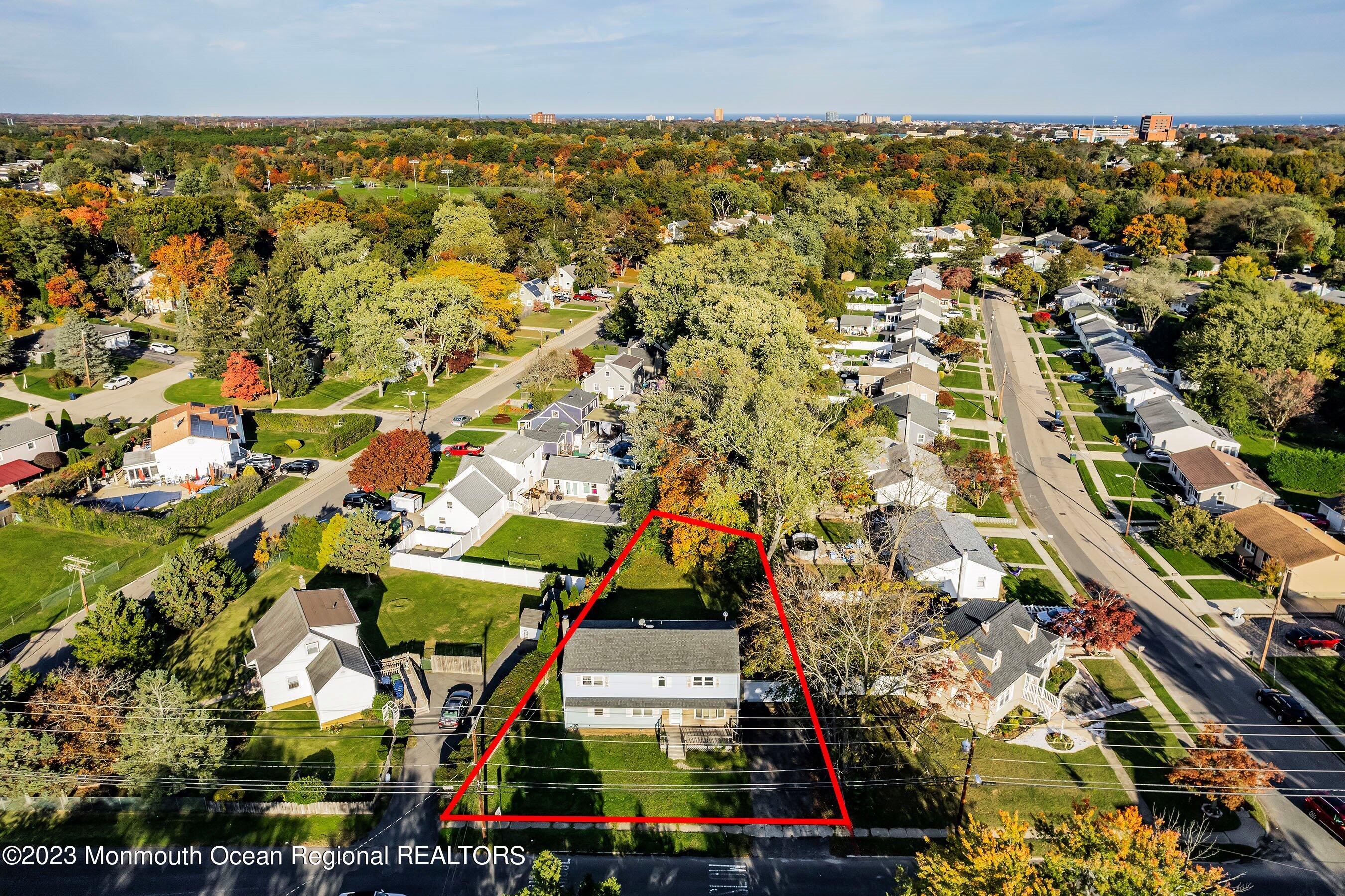 222 Wayside Road Neptune Township, NJ 07753 - Photo 28 of 34 03-Front Aerial OUTLINE