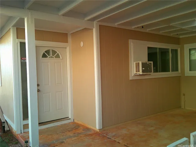 a view of front door of a house