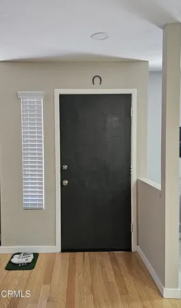 a view of front door