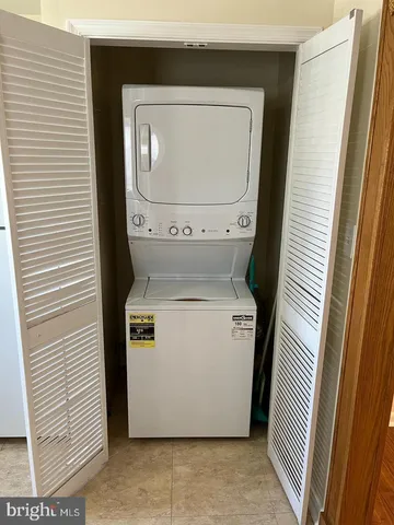 a utility room with a washer and dryer