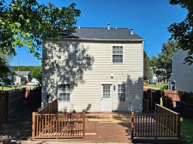 a view of wooden fence