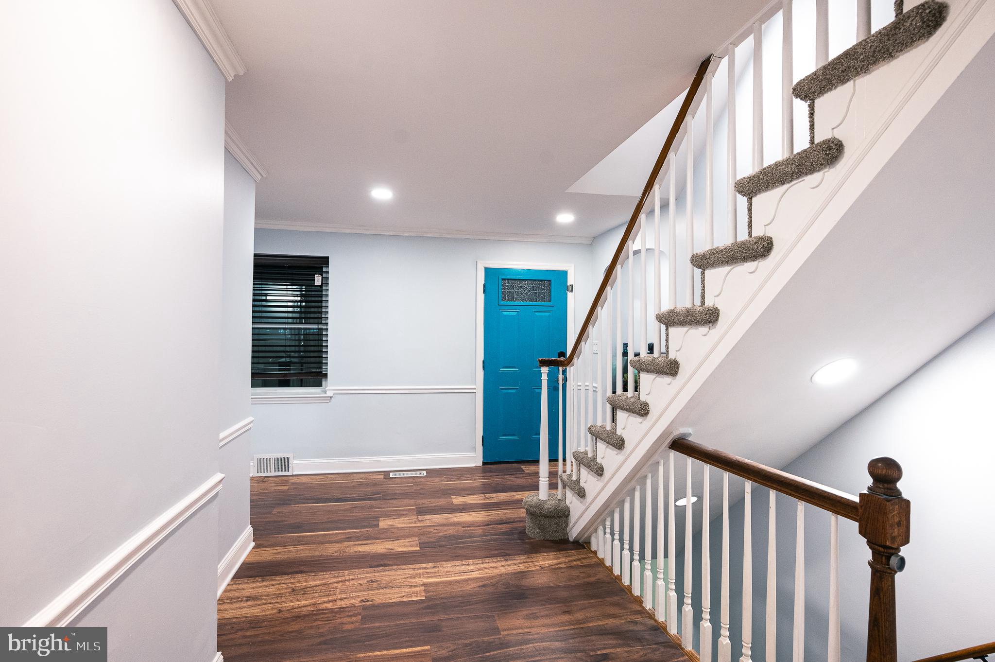 7722 Old York Road Elkins Park, PA 19027 - Photo 10 of 37 a view of entryway and hall with wooden floor