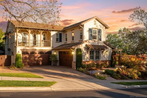 a front view of a house