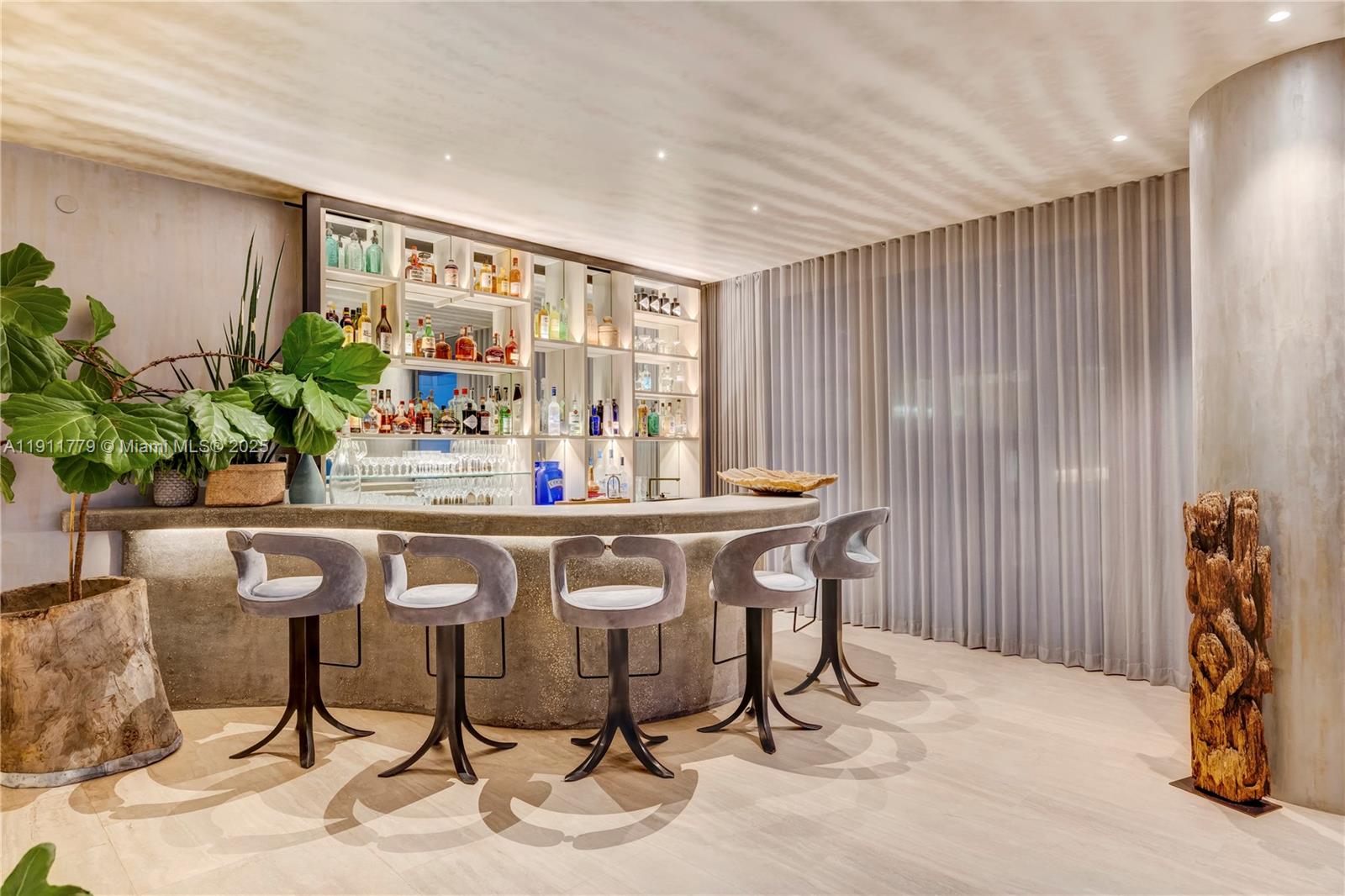 9111 Collins Avenue, Unit N721 Surfside, FL 33154 - Photo 39 of 52 a dining room with furniture and window