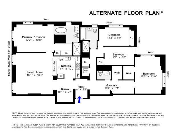 $3,798,000 | 25 Central Park West, Unit 11AB | Upper West Side