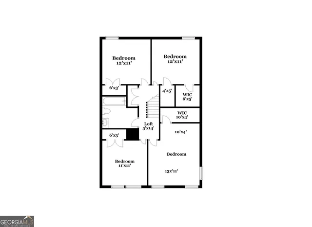 a picture of a bench in a white wall