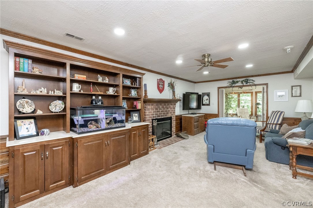13821 Shadow Ridge Road Midlothian, VA 23112 - Photo 25 of 50 a living room with stainless steel appliances furniture and a kitchen view