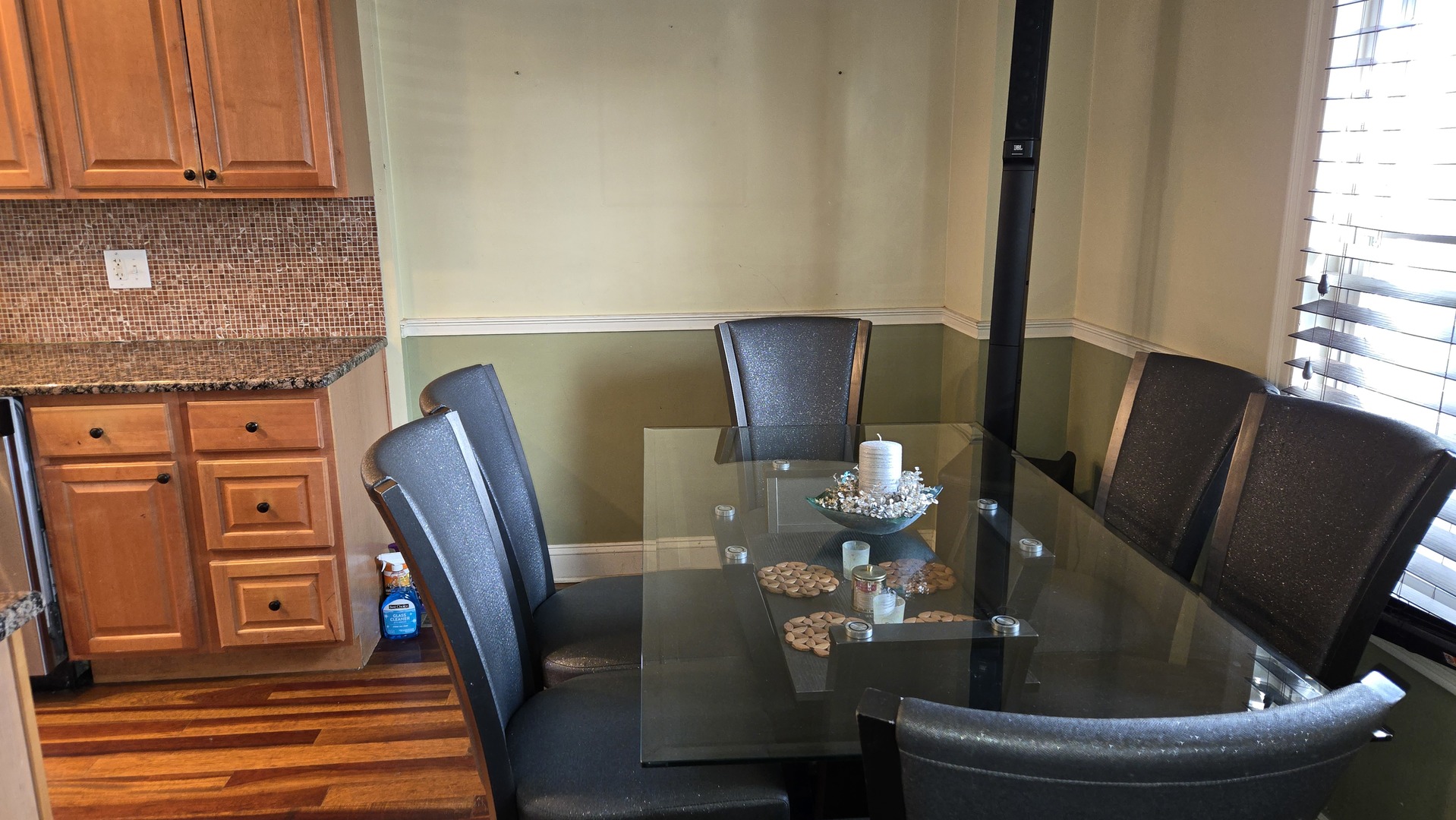 3352 West 84th Street Chicago, IL 60652 - Photo 3 of 26 a view of a dining room with furniture a rug and wooden floor
