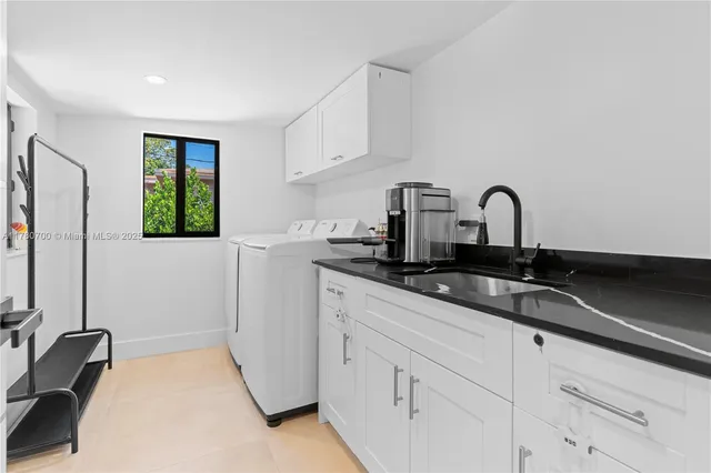 a house view with a garden space