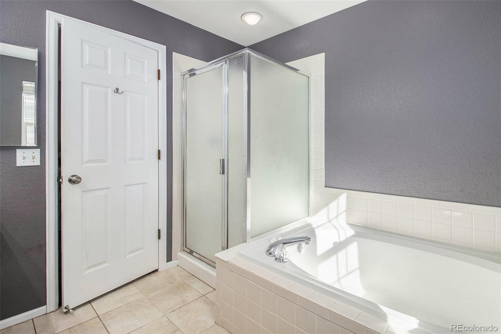 1082 Riddlewood Road Highlands Ranch, CO 80129 - Photo 18 of 28 a bathroom with a bathtub and a sink