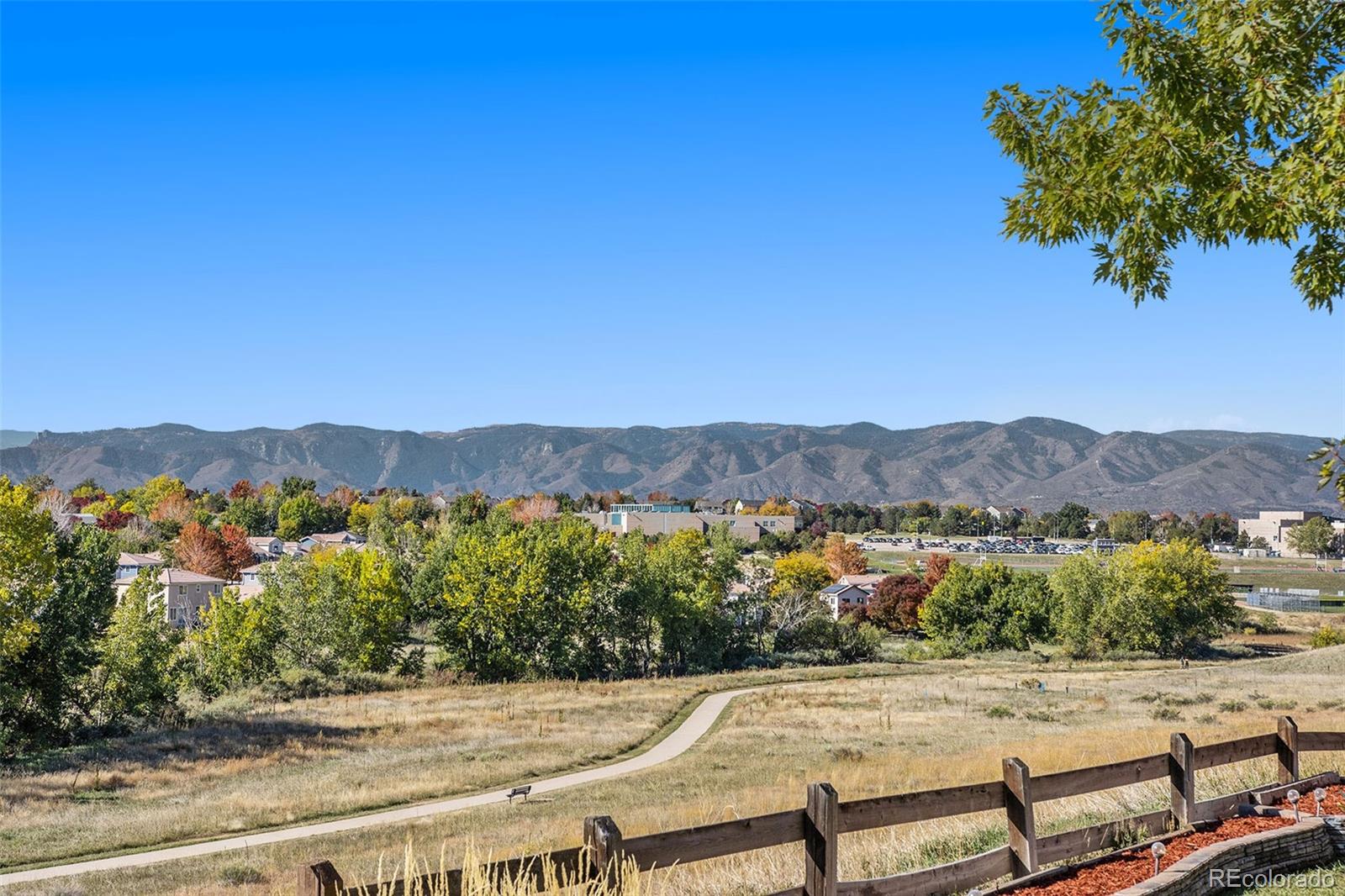 1082 Riddlewood Road Highlands Ranch, CO 80129 - Photo 27 of 28 a view of an outdoor space with mountain view