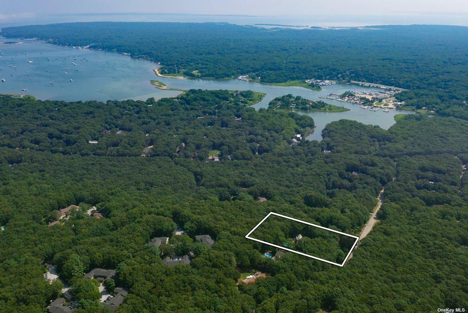 30 Bucks Path East Hampton, NY 11937 - Photo 1 of 1 an aerial view of a house with a yard