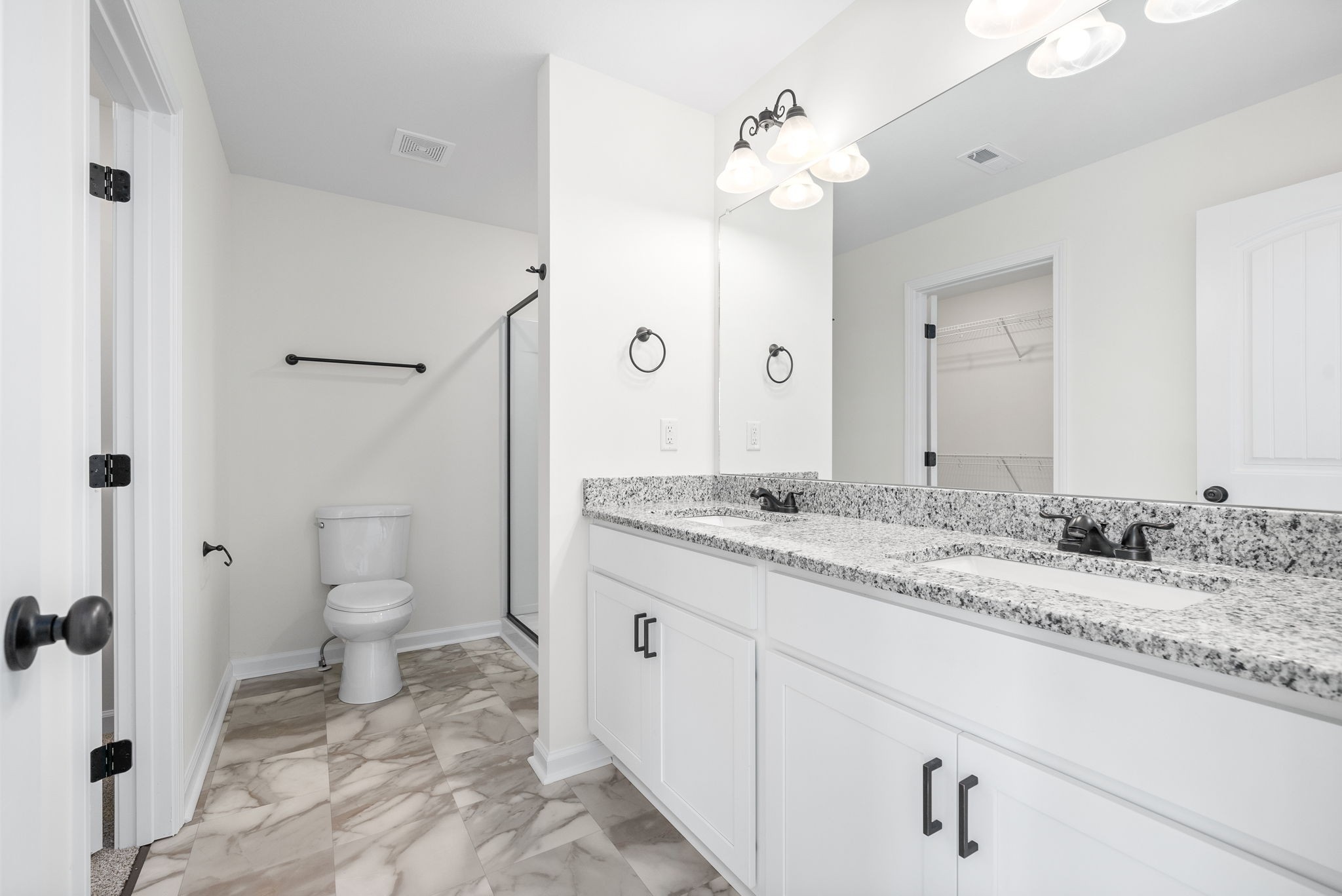 148 Quarry Rdg Road Clarksville, TN 37043 - Photo 23 of 37 a bathroom with a granite countertop sink mirror and toilet