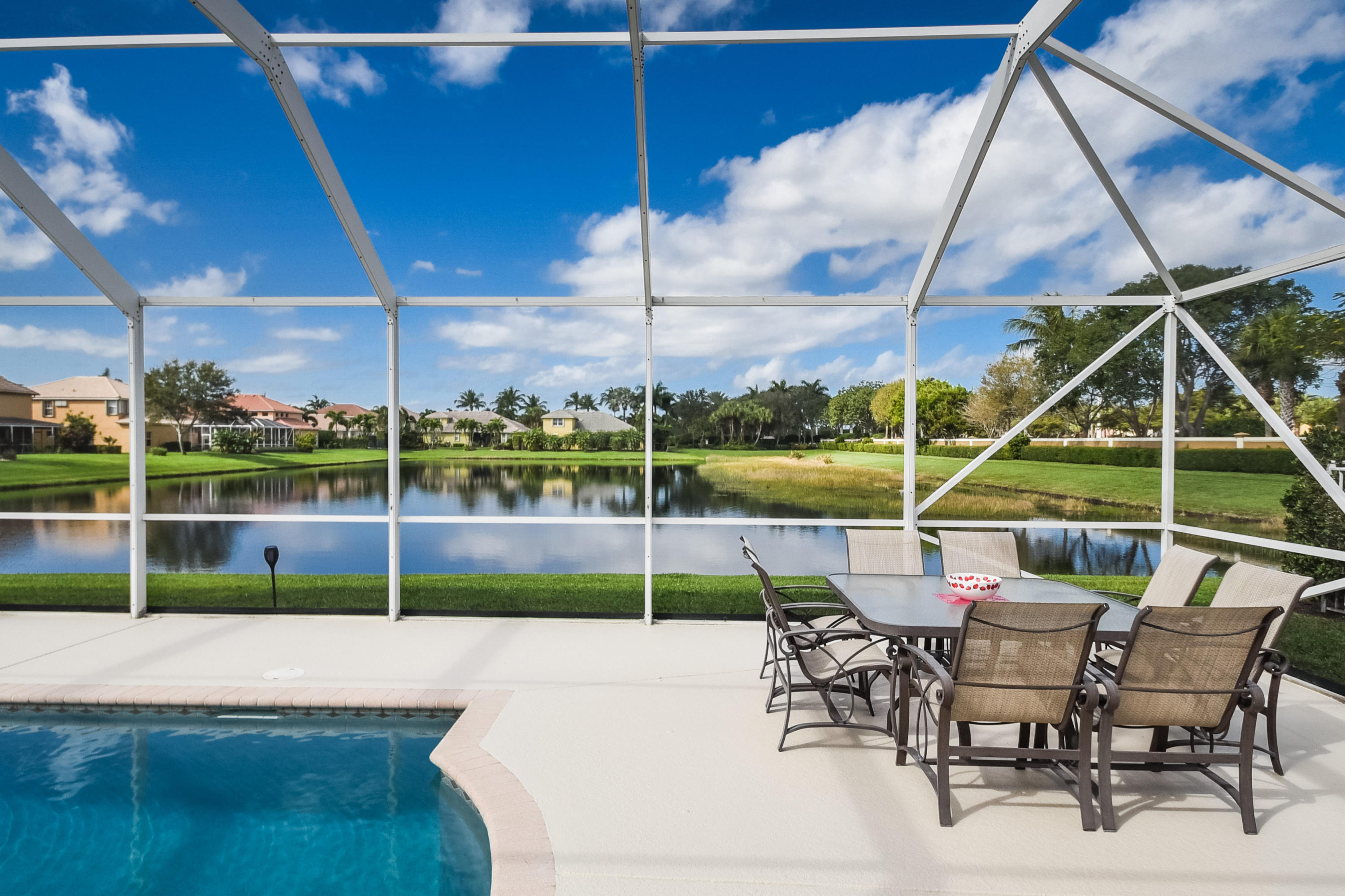 7209 Serrano Terrace Delray Beach, FL 33446 - Photo 13 of 46 Extended Pool Deck for entertaining