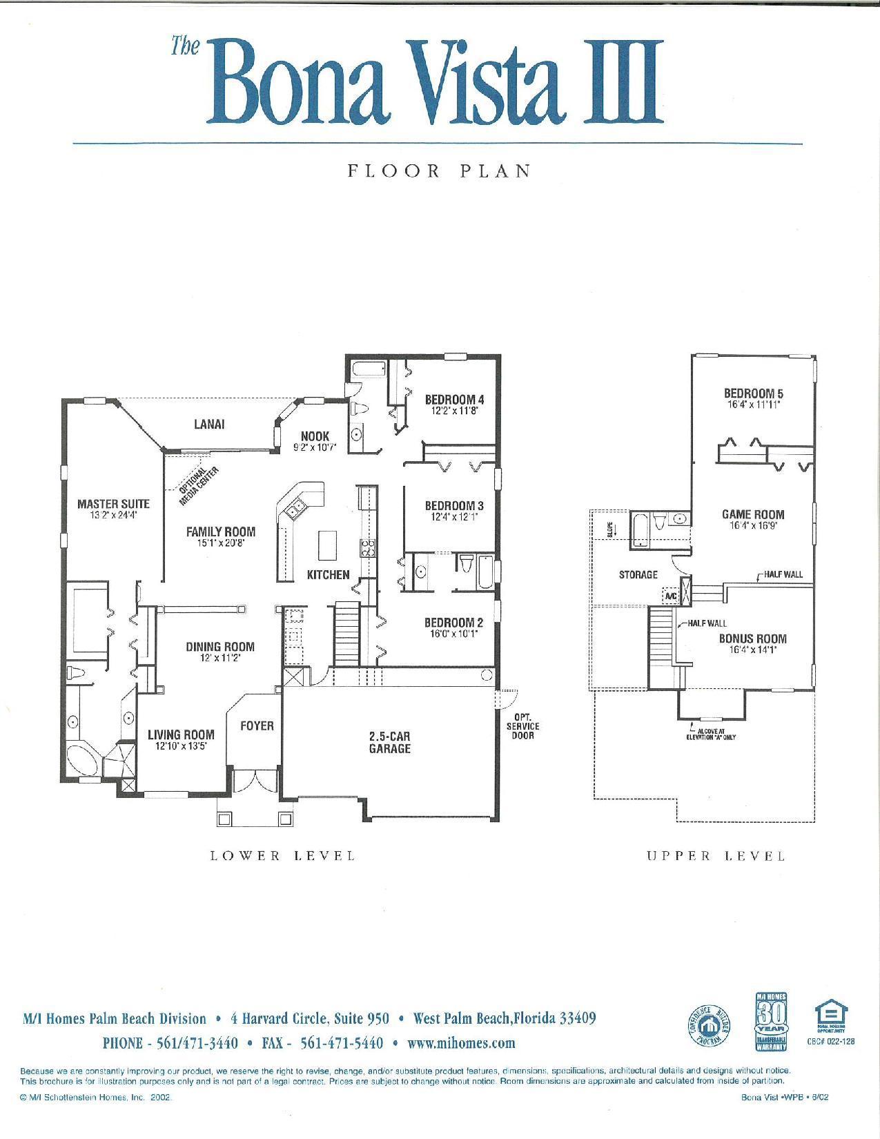 7209 Serrano Terrace Delray Beach, FL 33446 - Photo 46 of 46 Bona Vista III Floor Plan-page-001