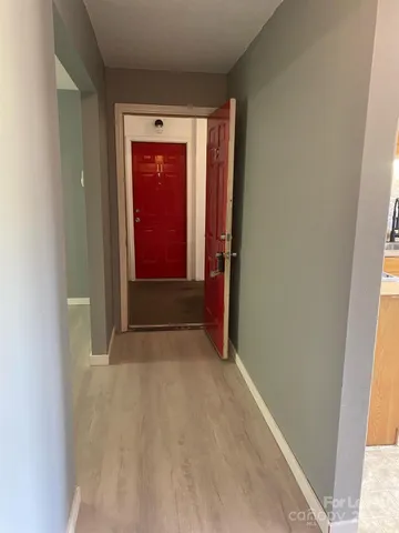 a view of an front door