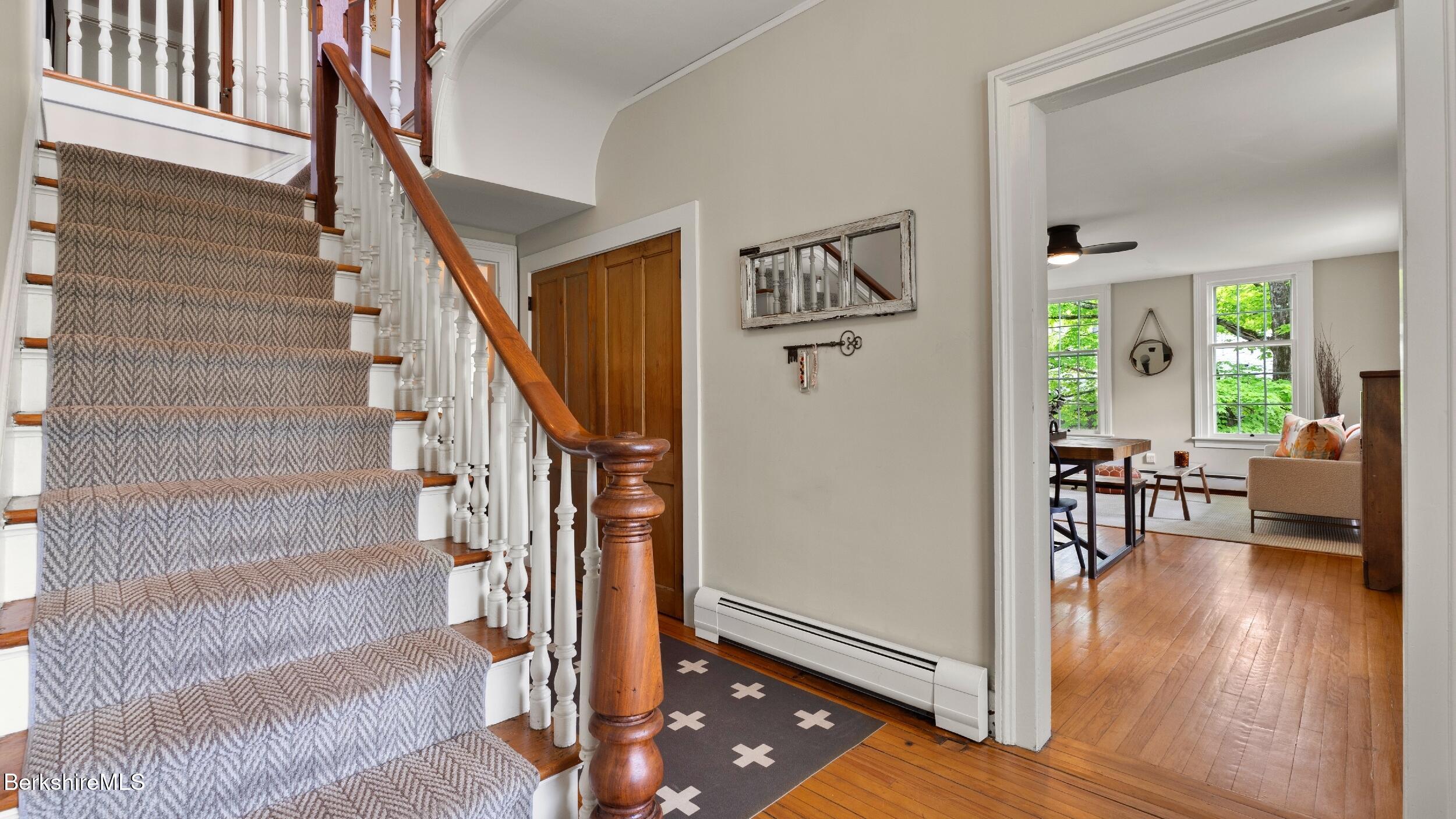8 Yale Hill Road Stockbridge, MA 01262 - Photo 22 of 51 a view of entryway and hall with wooden floor