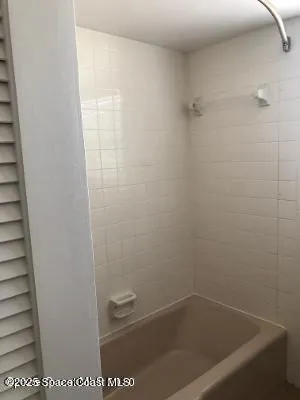 a close up of a bathtub