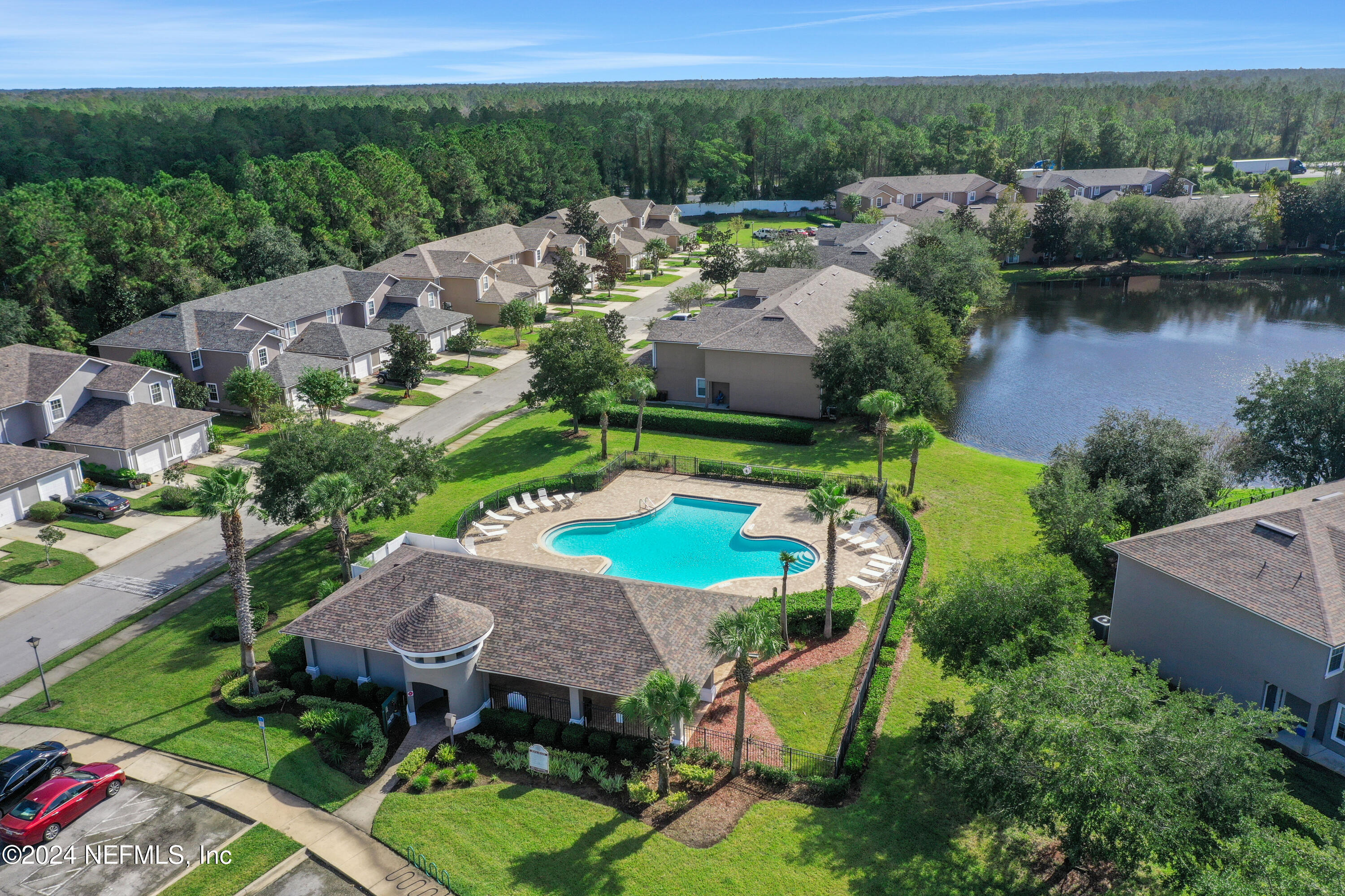 513 Scrub Jay Drive St. Augustine, FL 32092 - Photo 21 of 25 an aerial view of a house with garden space lake view and mountain view