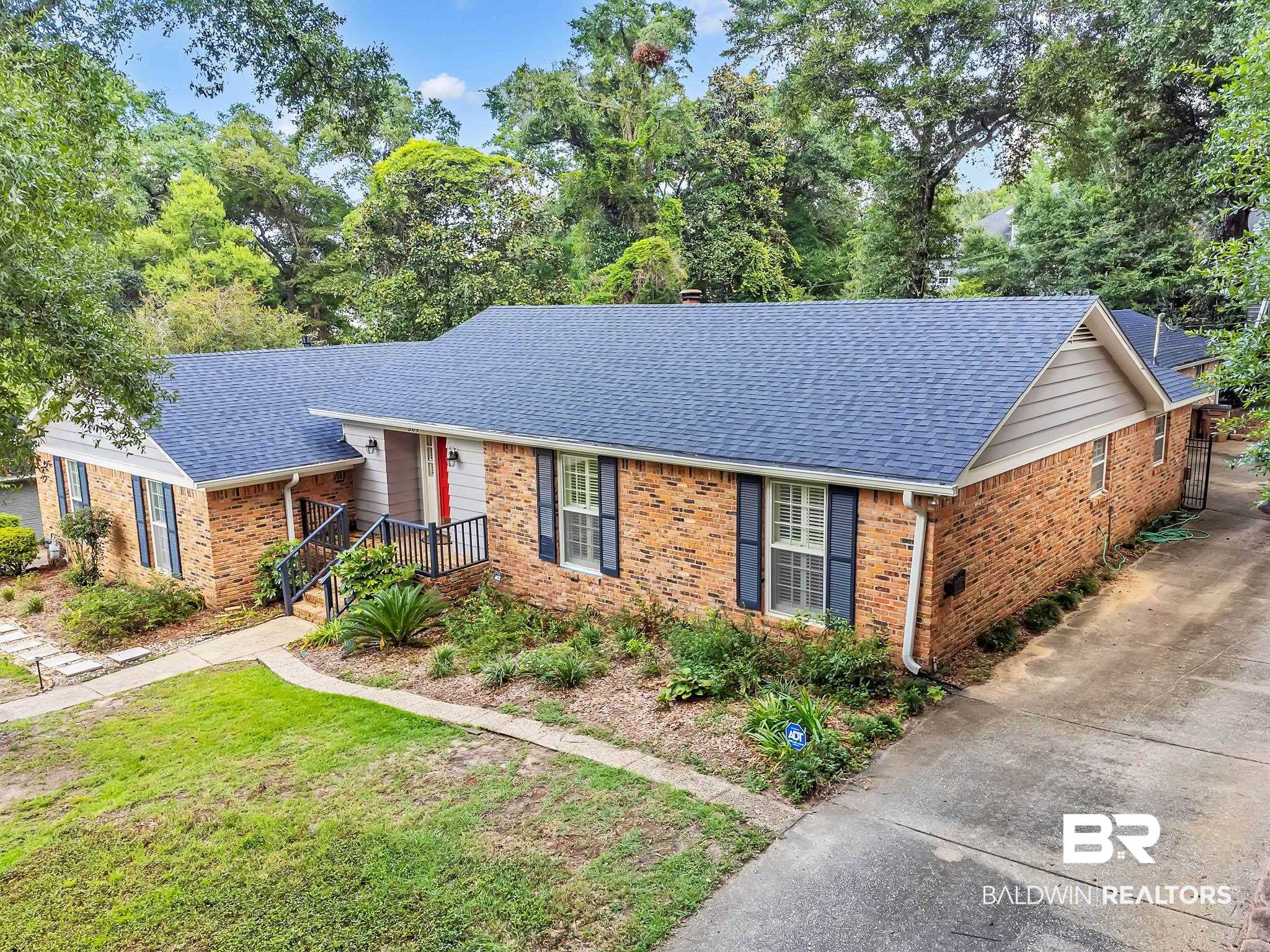 309 West Brandy Run Road Mobile, AL 36608 - Photo 95 of 100 Single story home with a front yard, brick siding, and a shingled roof