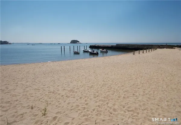 a view of an ocean and beach