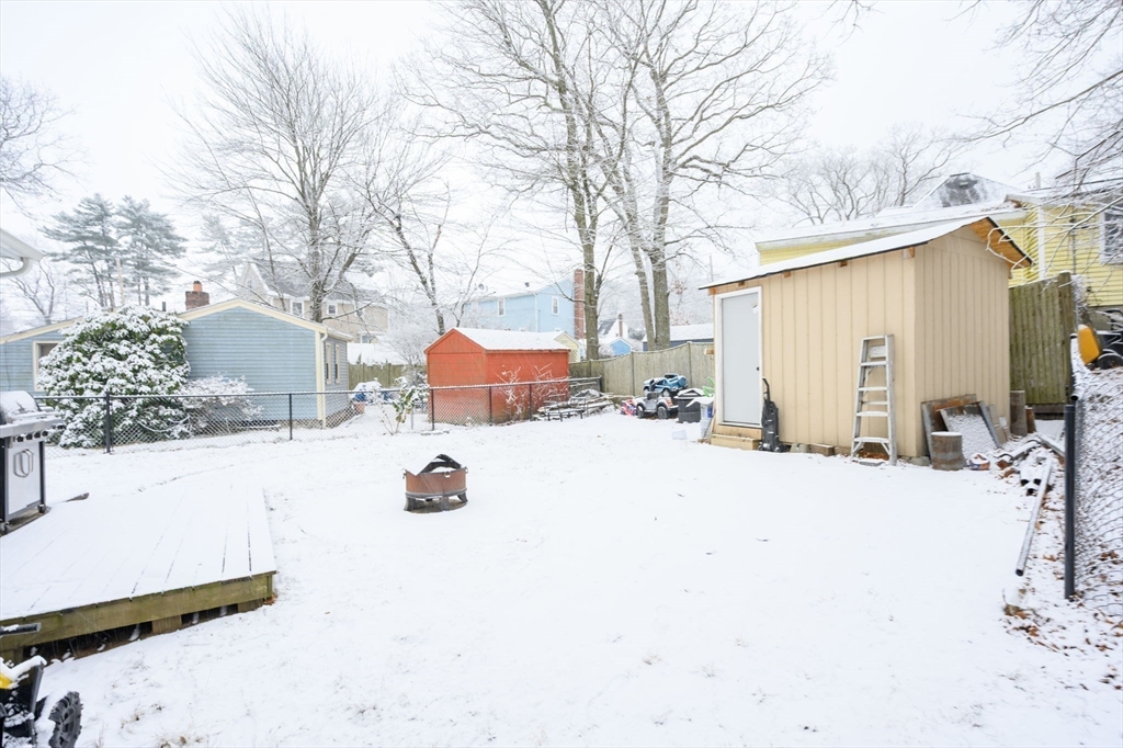 44 Patterson Street Weymouth, MA 02189 - Photo 23 of 27 a view of back yard of the house