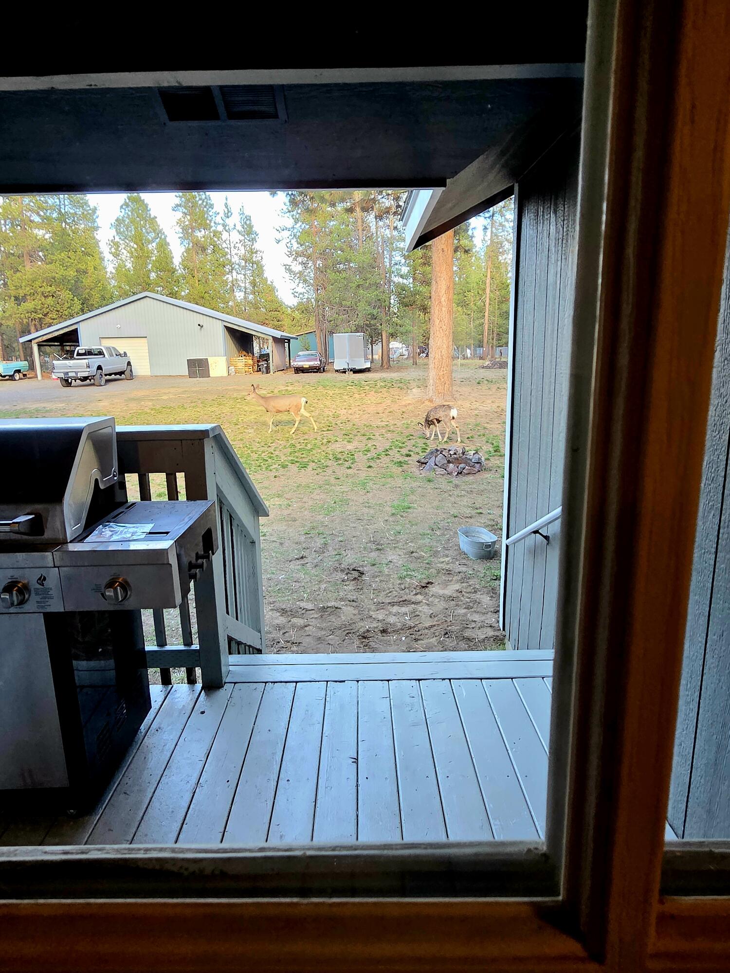 53156 Day Road La Pine, OR 97739 - Photo 11 of 28 back entrance to home, has a covered deck area for relaxing, BBQ, and ...!