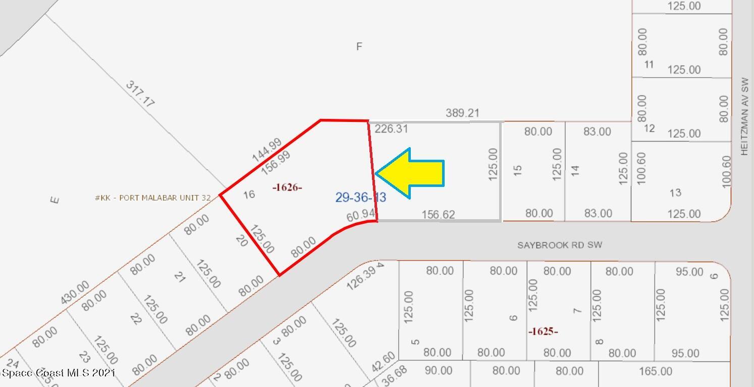 18-19 Saybrook Road Southwest Palm Bay, FL 32908 - Photo 5 of 8 Lots18_19SaybrookPlat