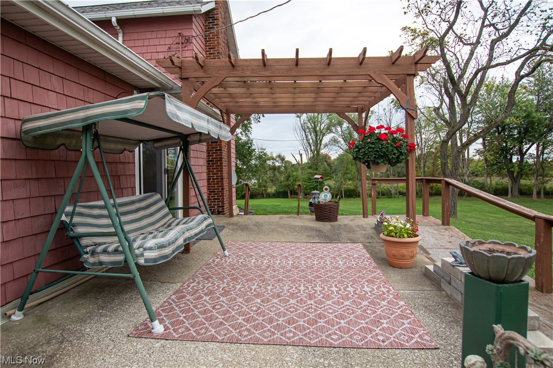 3946 Poe Road Medina, OH 44256 - Photo 27 of 35 View of terrace with a pergola