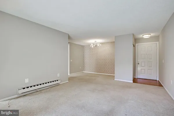a view of an empty room