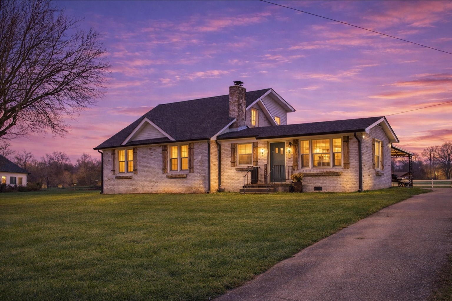 3212 Marthas Chapel Road Cunningham, TN 37052 - Photo 22 of 32 a front view of a house with a yard