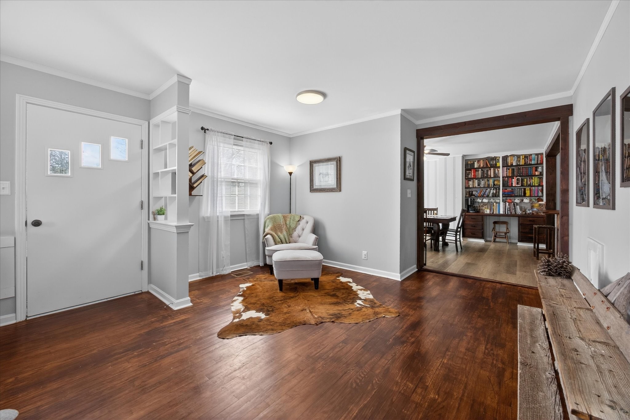 3212 Marthas Chapel Road Cunningham, TN 37052 - Photo 6 of 32 a living room with furniture and a wooden floor